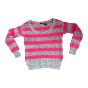 MODA International - Pink & Gray Angora Sweater